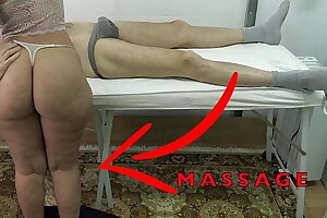 Maid Masseuse with Big Butt let me Becoming her Dress & Fingered her Pussy While she Massaged my Dick !